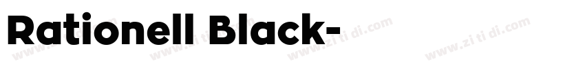 Rationell Black字体转换